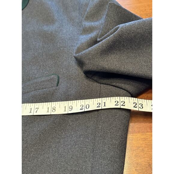 German Octoberfest Wool Jacket With Horn Buttons And Stag Decor Hirmer Munich - Picture 13 of 16